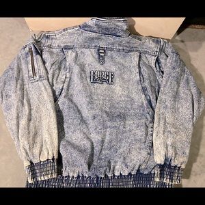 Nike Force Denim white-wash 90s style medium weight Jacket, Men’s XL - Vintage